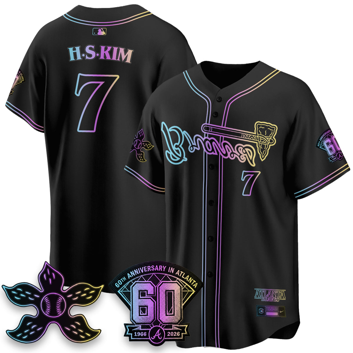 ATL x Stranger Things Vapor Jersey V2- Stitched-DTD