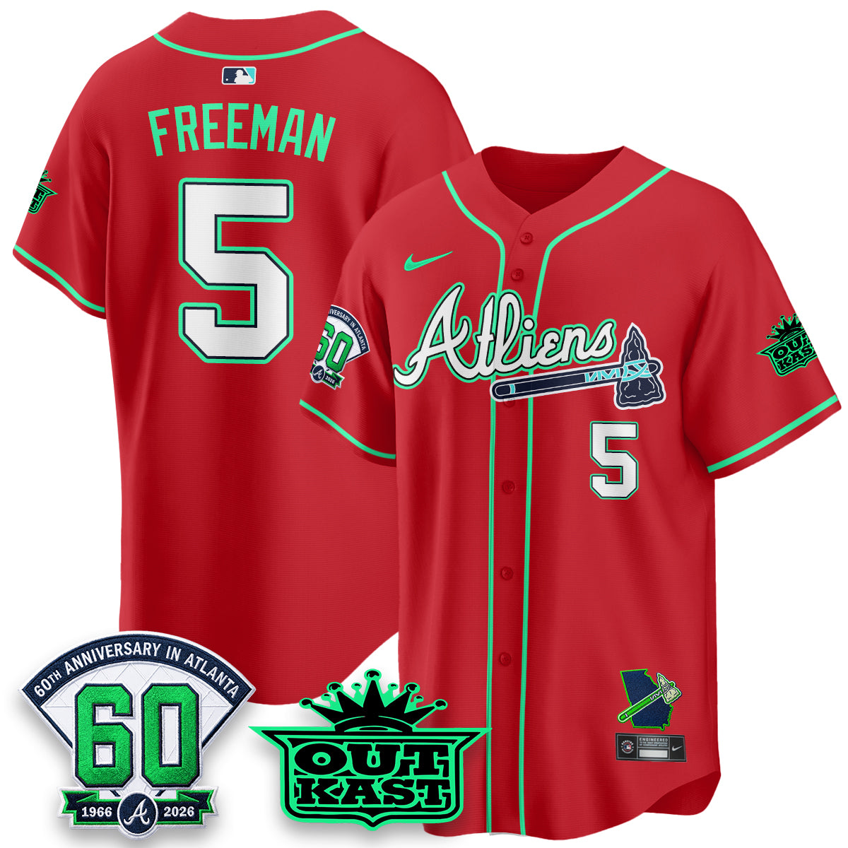 ATL x Atliens Cool Base Galaxy Version Jersey - Stitched-DTD
