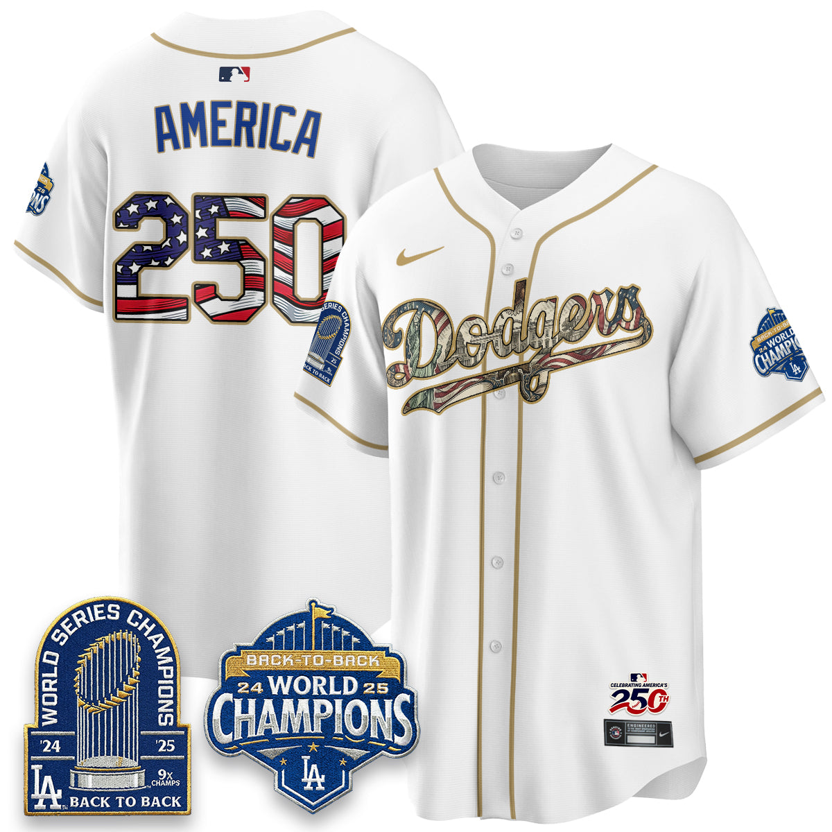 LAD 2026 Independence Day USA Vapor Limited Jersey - Stitched-DTD