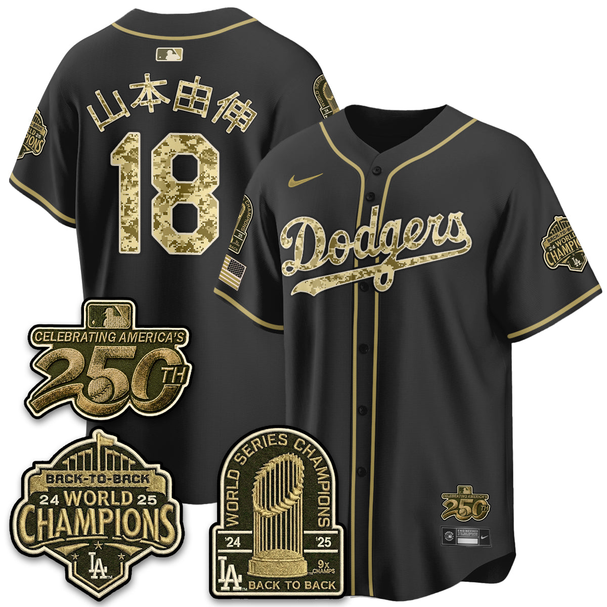 LAD Military Appreciation Game Day Jersey V2 - Stitched-DTD