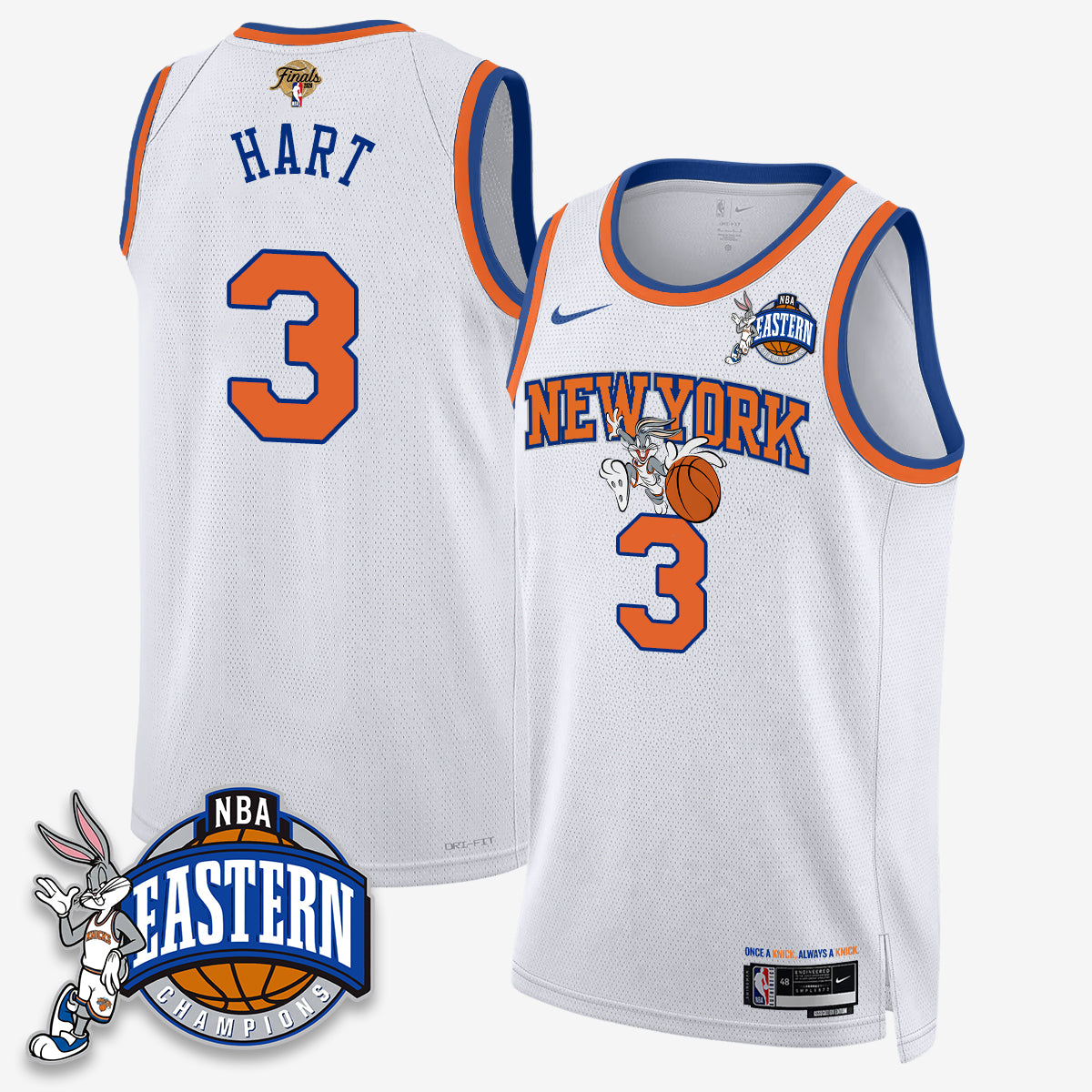 NYK 2026 NBA Finals x Bunny Vapor Jersey - Stitched-DTD