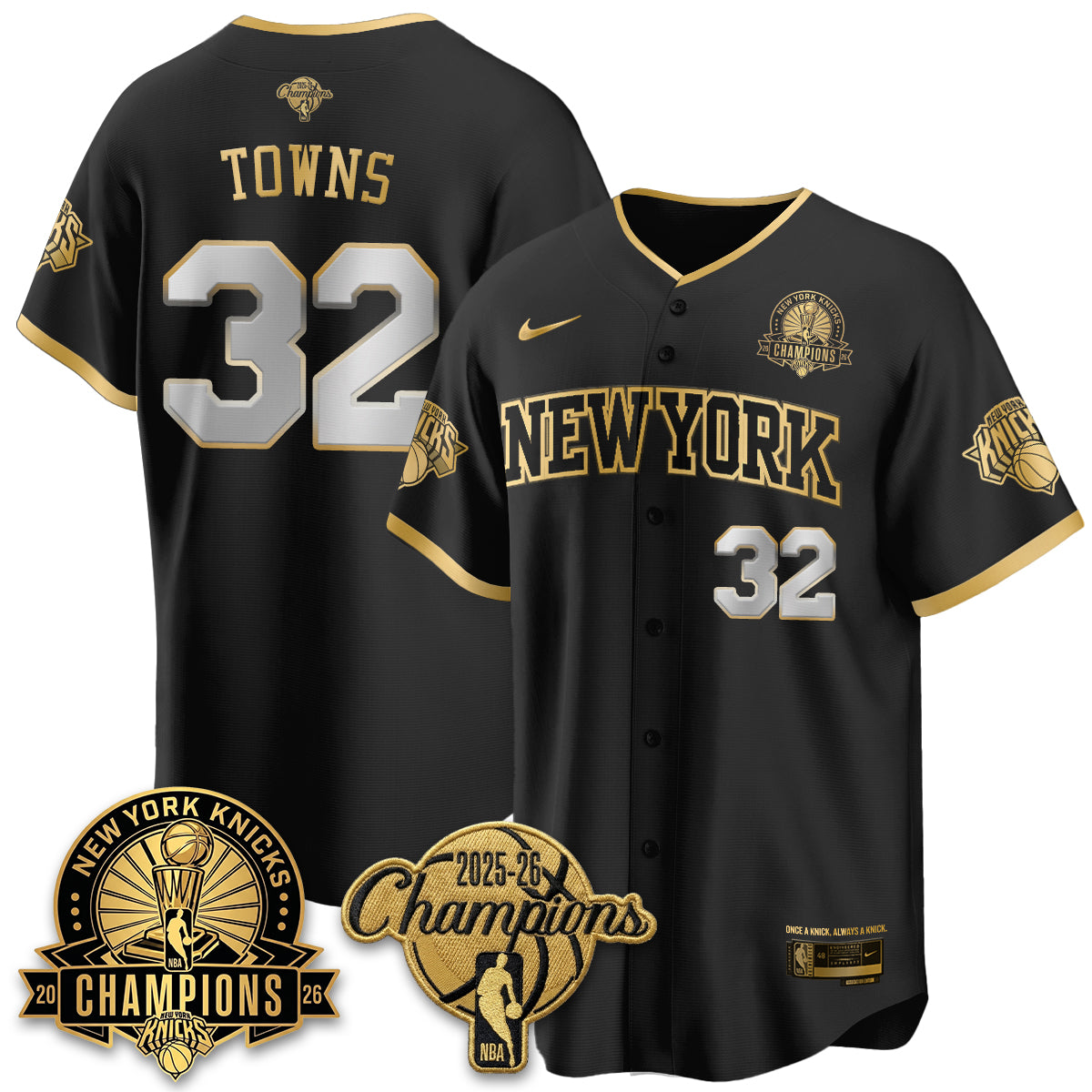 NYK 2026 NBA Champions Special Edition Vapor Jersey V2- Stitched-DTD