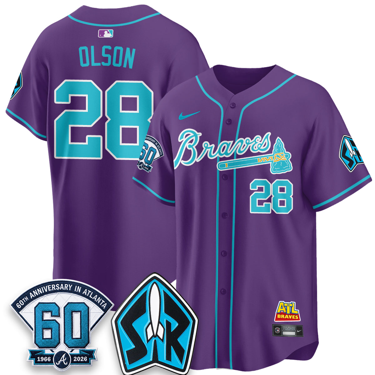 ATL 60th Anniversary Space Ranger Edition Vapor Limited Jersey - All Stitched-DTD