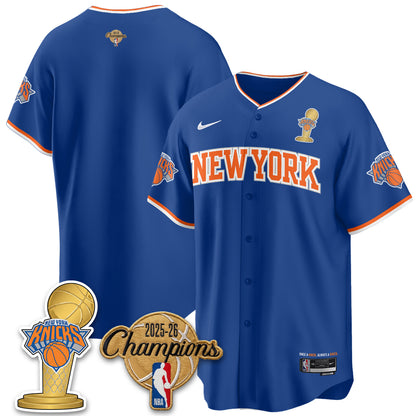 NYK 2026 NBA Champions Vapor Jersey - Stitched-DTD