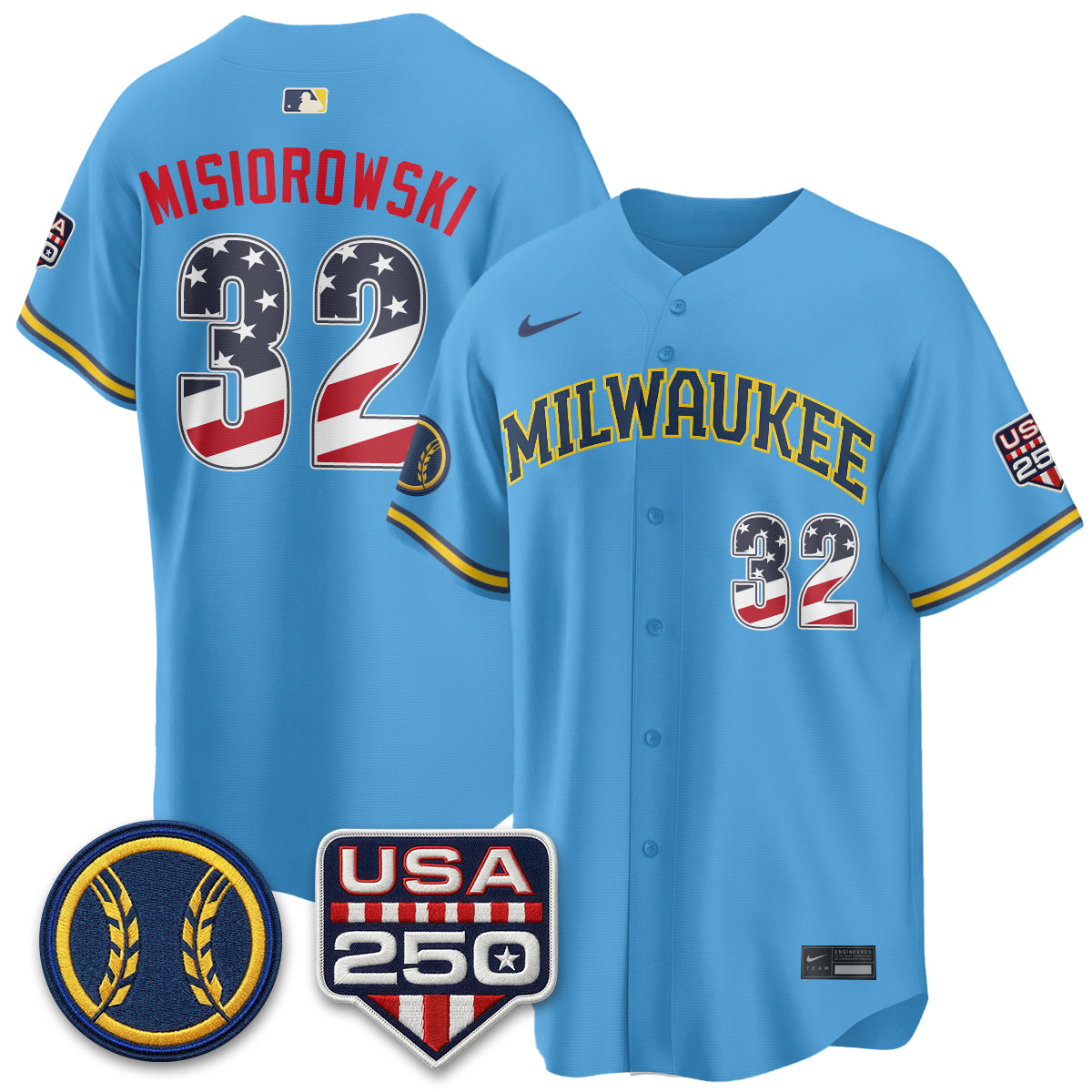 MIL Fourth of July Vapor Limited Jersey - Stitched-DTD