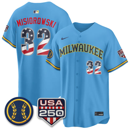 MIL Fourth of July Vapor Limited Jersey - Stitched-DTD