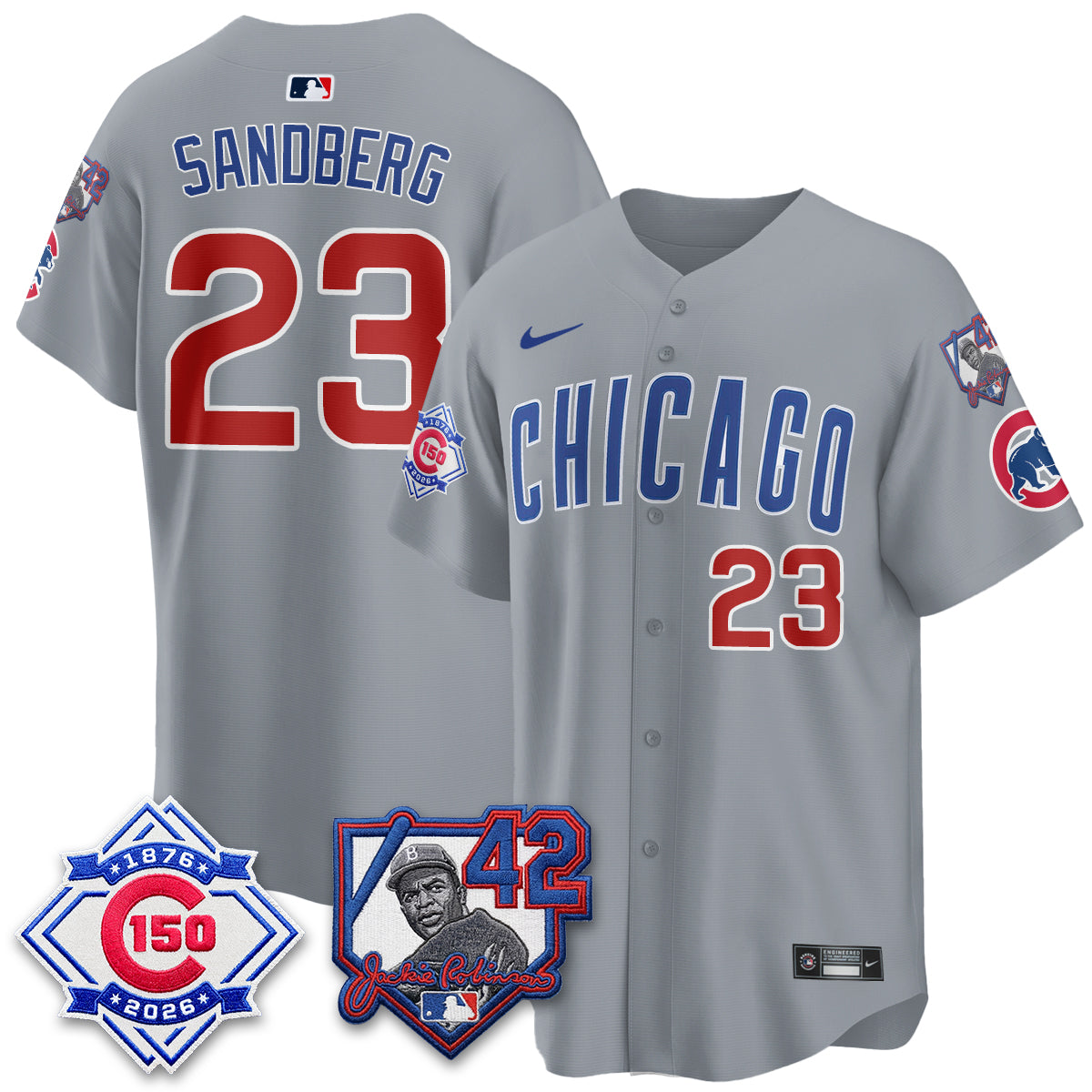 CHC 150th Anniversary & Jackie Robinson Day Patch Vapor Premier Limited Jersey - All Stitched-DTD