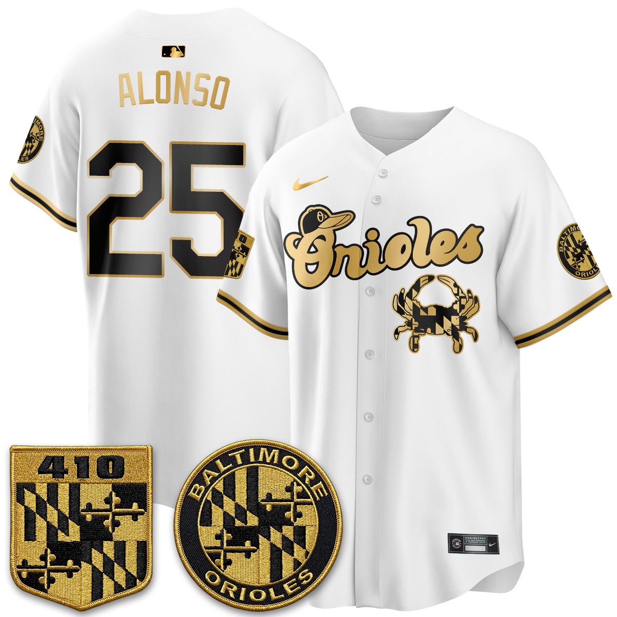BAL Maryland Flag Vapor Limited Jersey - Stitched-DTD