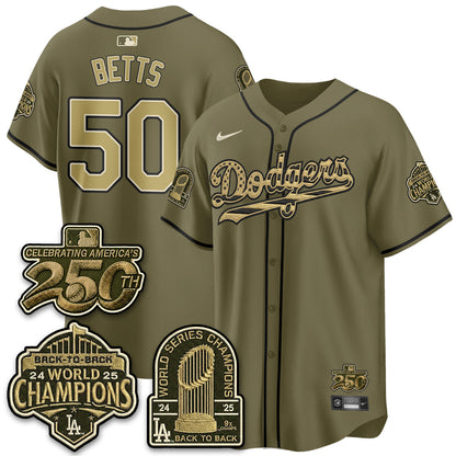 LAD New Era Olive 2026 Armed Forces Day Jersey -All Stitched V2-DTD
