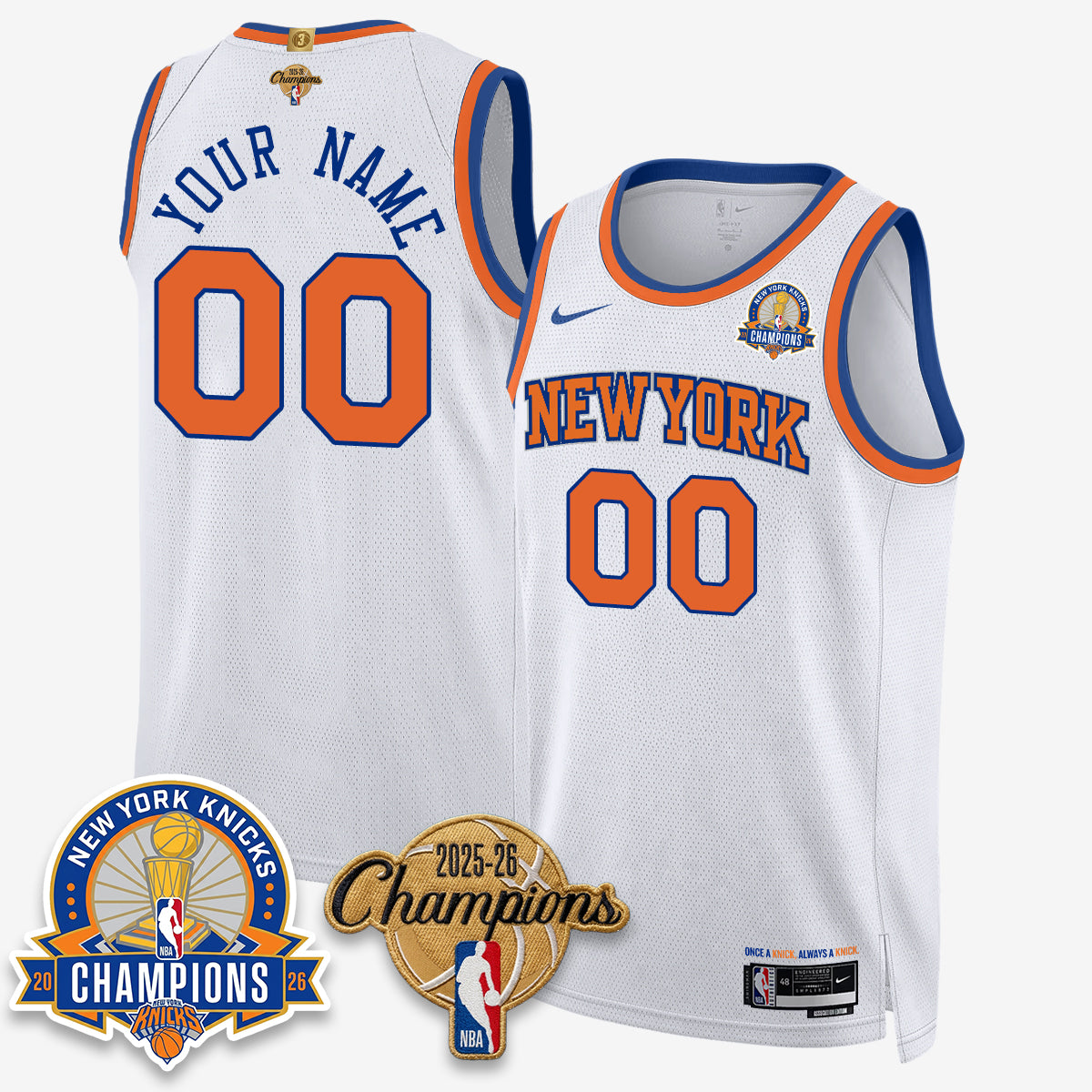 NYK 2026 Basketball Champions Special Edition Vapor Custom Jersey V2- Stitched-DTD