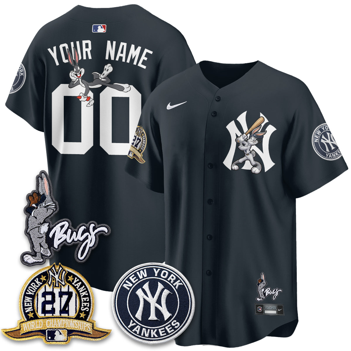 NYY Bunny Vapor Limited Custom Jersey - All Stitched-DTD