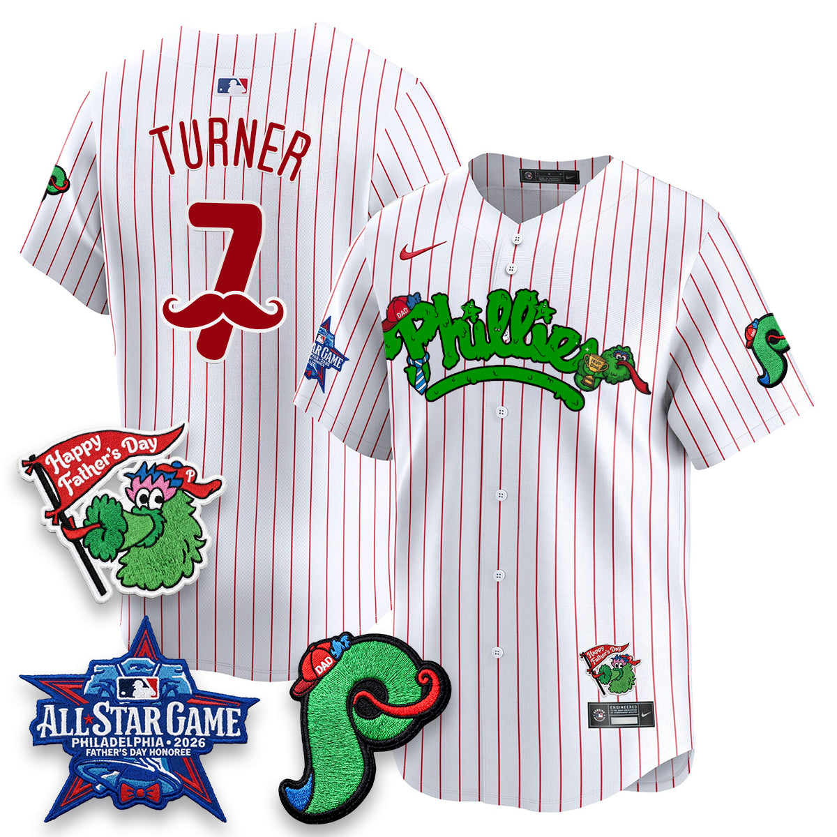 PHI Happy Father's Day Vapor Jersey - Stitched-DTD