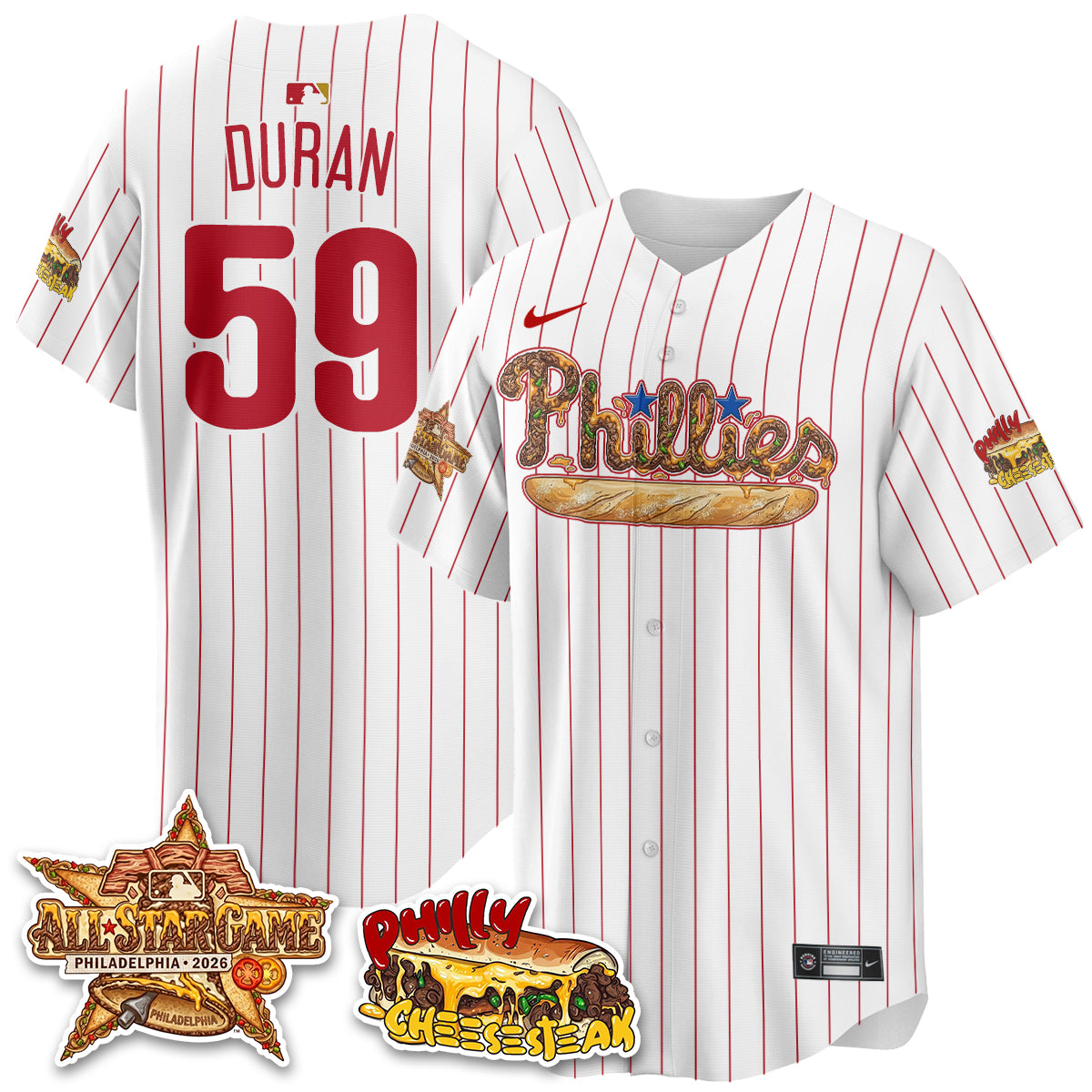 Philadelphia Phillies Cheesesteak Edition Vapor Limited Jersey - Stitched-DTD