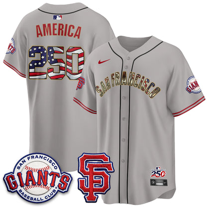 San Francisco Giants2026 Independence Day USA Jersey - All Stitched-DTD