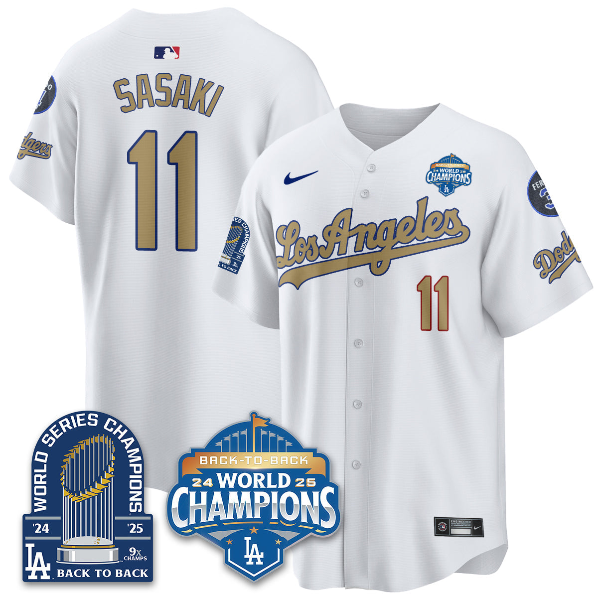 LAD Alternate  Vapor Limited Jersey - 9x Champs - All Stitched-DTD