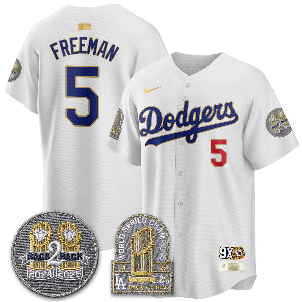 LAD Vapor Limited Jersey - Back to Back Champion - All Stitched-DTD