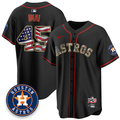 HOU 2026 Independence Day USA Vapor Limited Jersey - Stitched-DTD