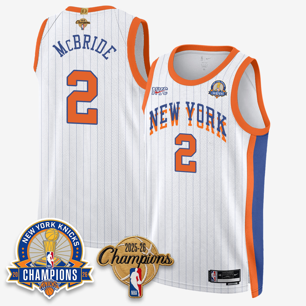 NYK 2026 Basketball Champions Special Edition Vapor Jersey V2- Stitched-DTD