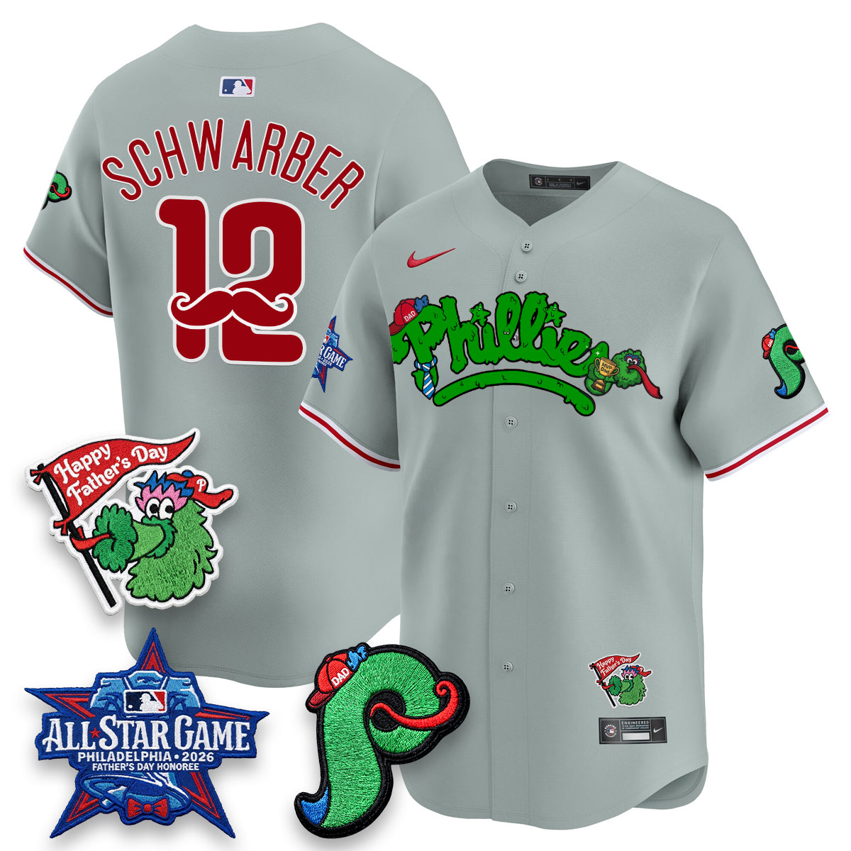 PHI Happy Father's Day Vapor Jersey - Stitched-DTD