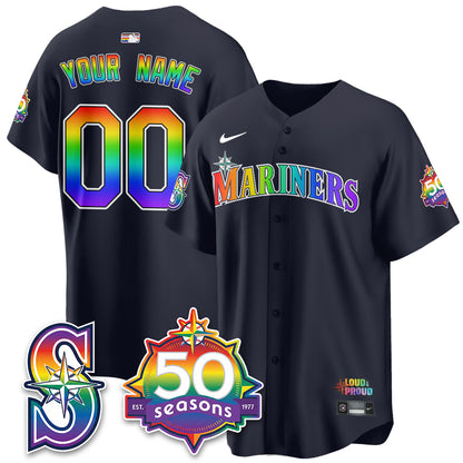 SEA Happy Pride Month Vapor Custom Jersey - Stitched-DTD