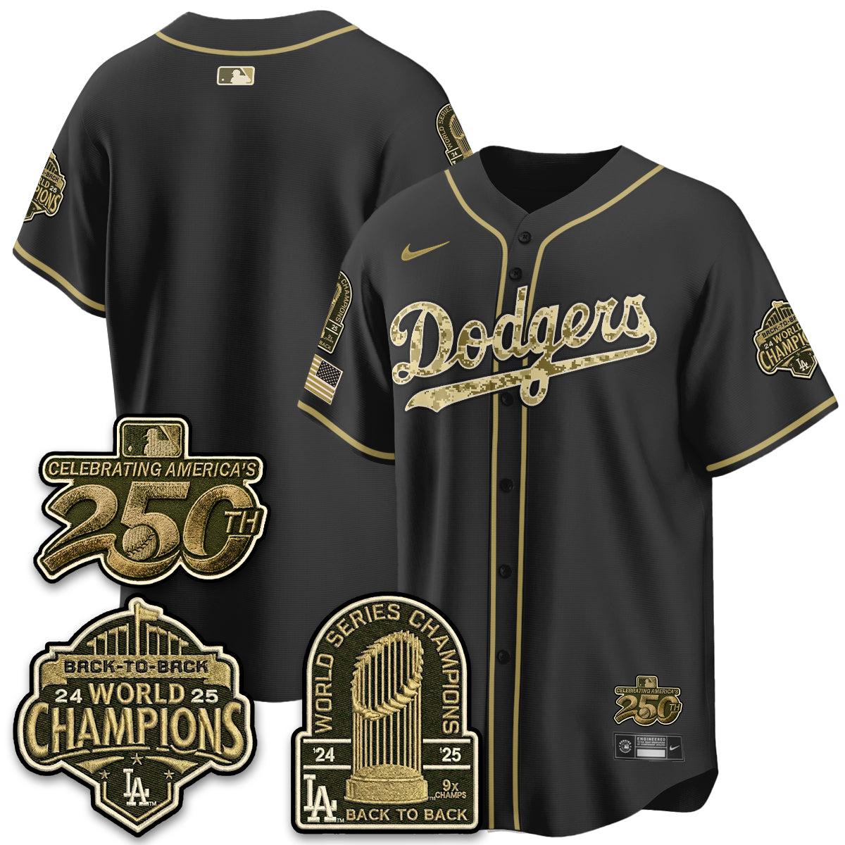 LAD Military Appreciation Game Day Jersey V2 - Stitched-DTD