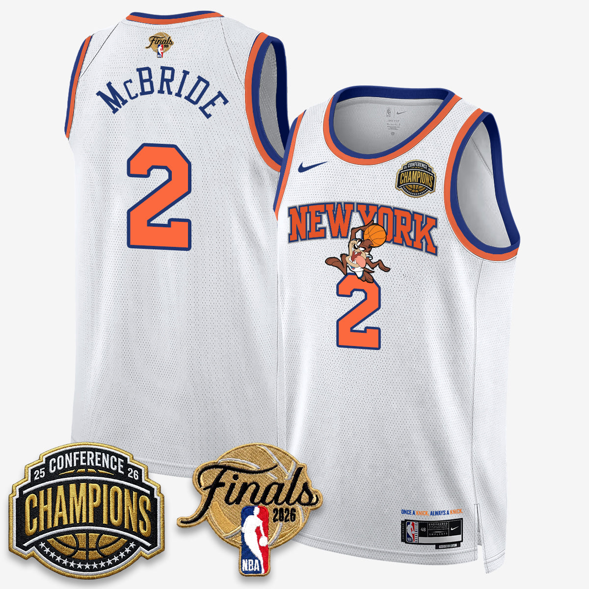 NYK 2026 NBA Eastern Conference Champions x Looney Tunes Vapor Jersey V2- Stitched-DTD