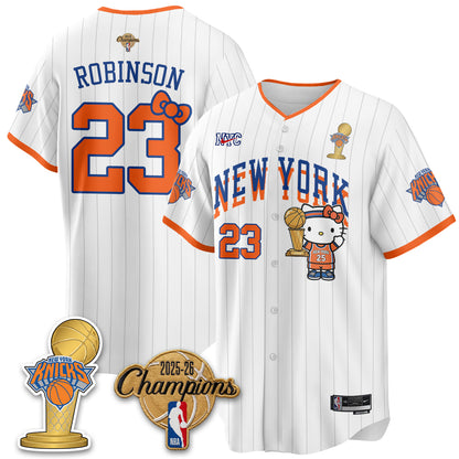 NYK 2026 NBA Champions x Meow Kitty Vapor Jersey - Stitched-DTD