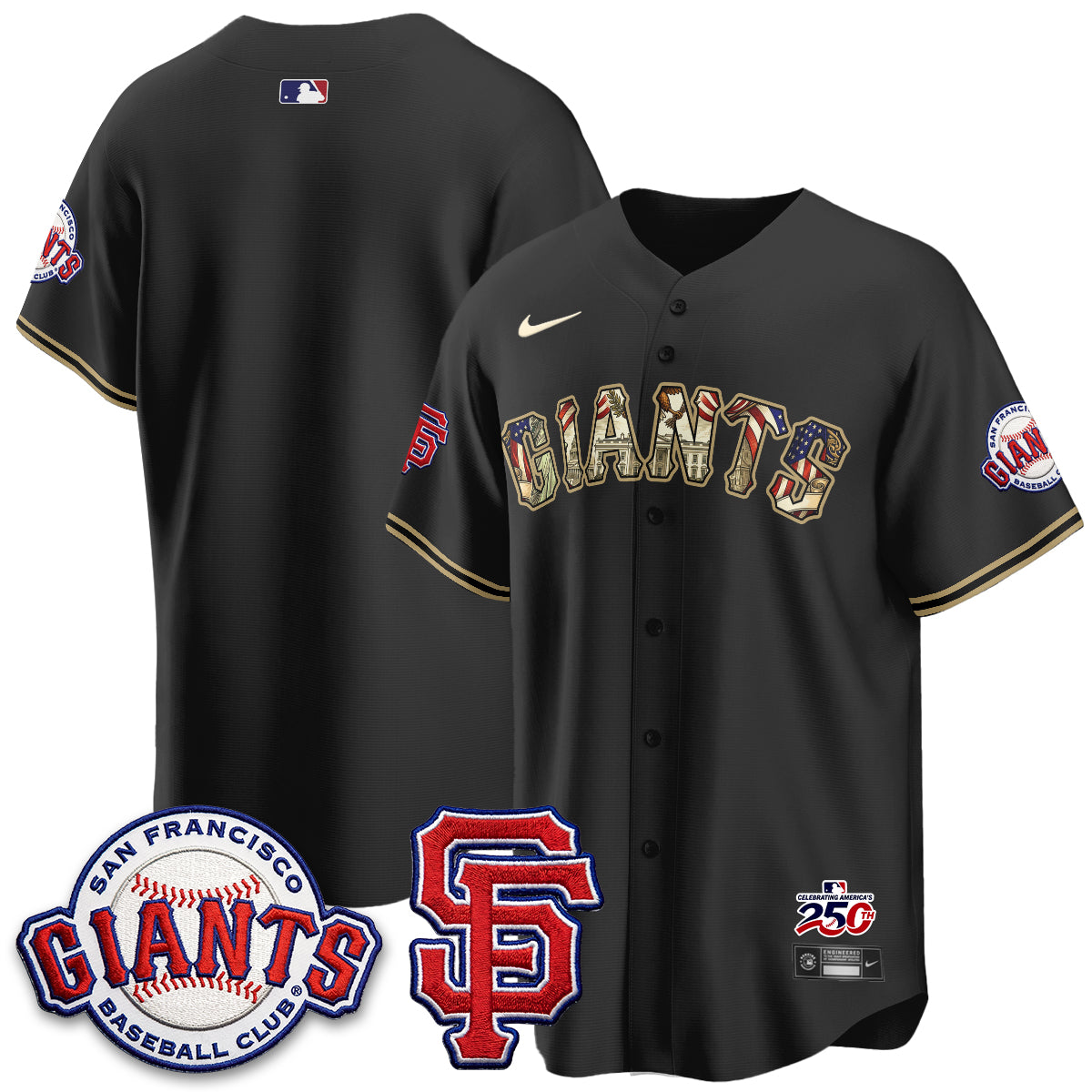 San Francisco Giants2026 Independence Day USA Jersey - All Stitched-DTD