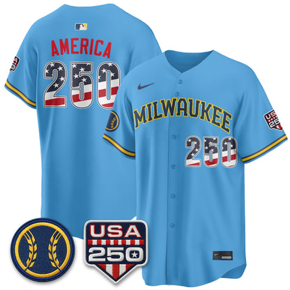 MIL Fourth of July Vapor Limited Jersey - Stitched-DTD