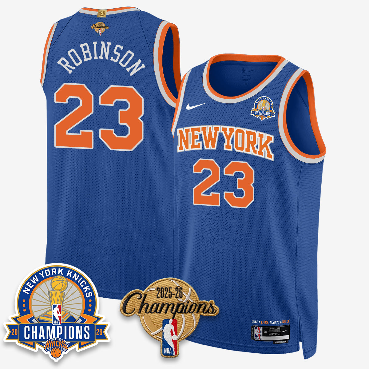 NYK 2026 Basketball Champions Special Edition Vapor Jersey V2- Stitched-DTD