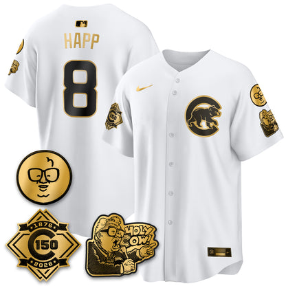 CHC 150th Anniversary Harry Caray Holy Cow Vapor Premier Limited Jersey - All Stitched V3-DTD