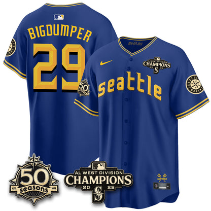 SEA Vapor Premier Limited Jersey - 50th Anniversary & AL West Division Champions - Steelheads Community Funds - All Stitched-DTD