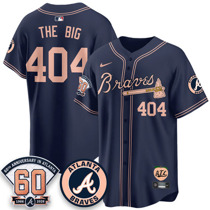 ATL 60th Anniversary Peach Edition Vapor Premier Limited Jersey - All Stitched-DTD