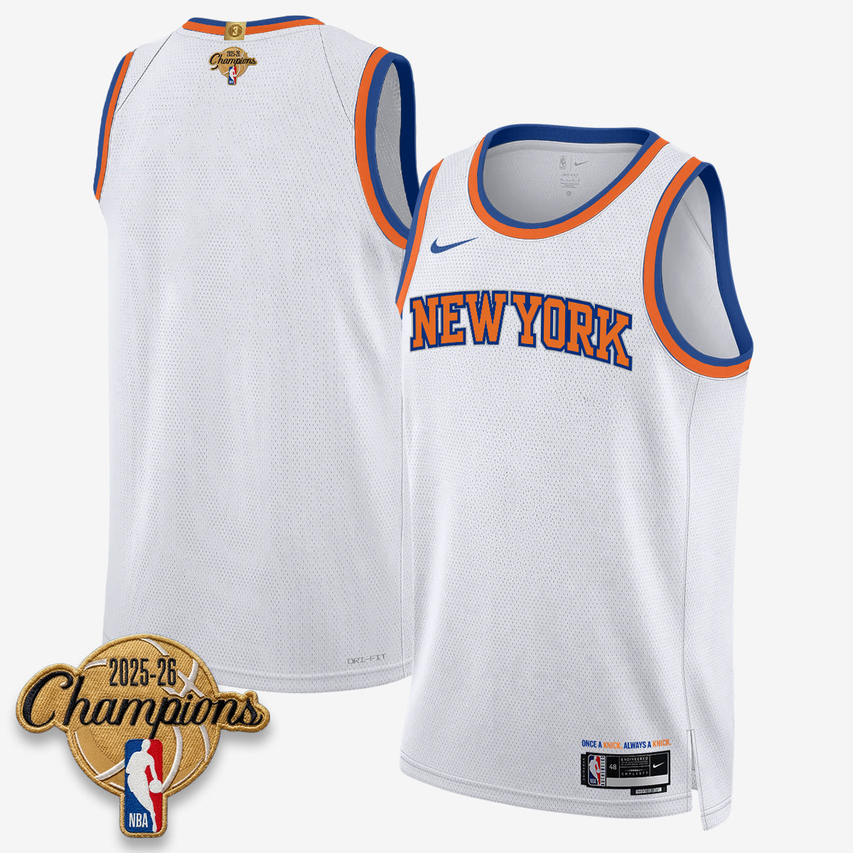 NYK 2026 Basketball Champions Vapor Jersey V2- Stitched-DTD