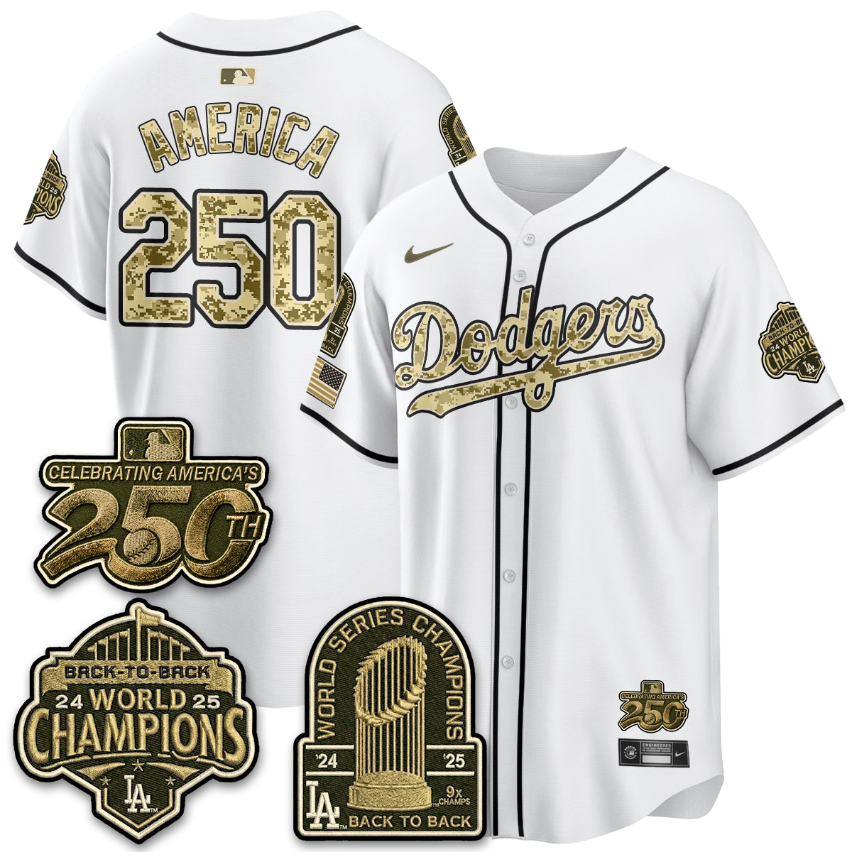 LAD Military Appreciation Game Day Jersey V2 - Stitched-DTD