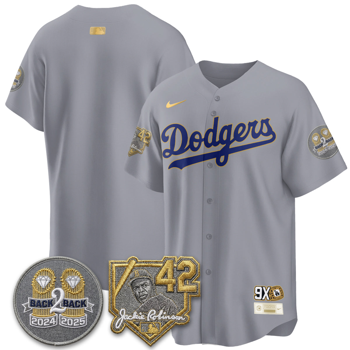 LAD -  2026 Jackie Robinson Day Vapor Limited Jersey - All Stitched-DTD