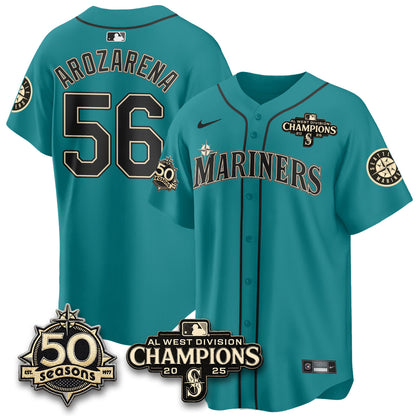 SEA Vapor Premier Limited Jersey - 50th Anniversary & AL West Division Champions - Steelheads Community Funds - All Stitched-DTD