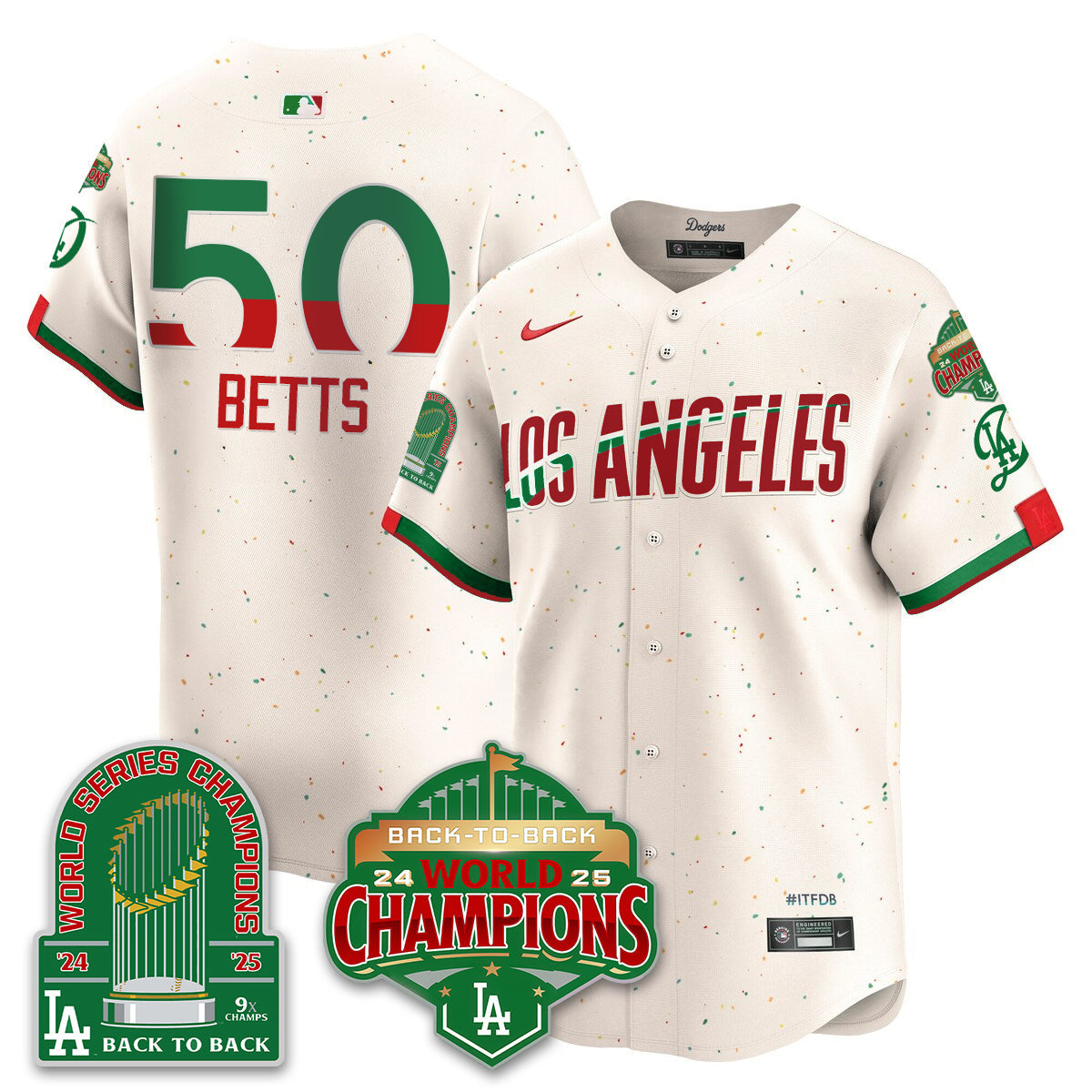 LAD Mexico Vapor Limited Jersey - 9x & B2B Champs - All Stitched-DTD