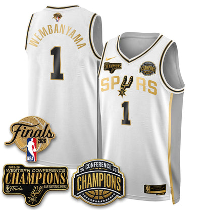 SAS 2026 NBA Western Conference Champions Vapor Special Edition Jersey - Stitched-DTD