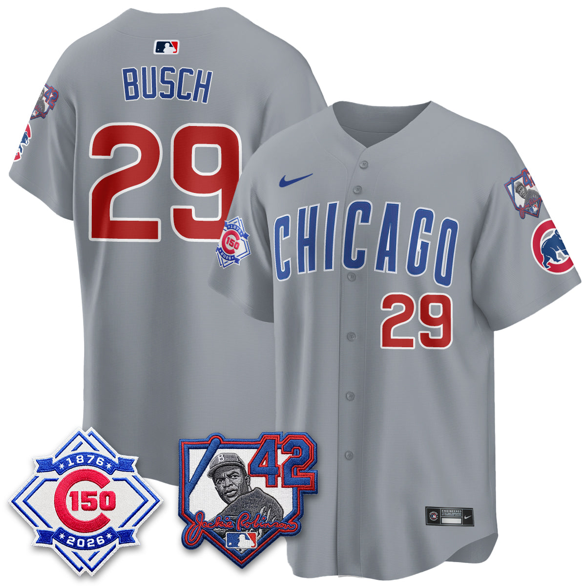 CHC 150th Anniversary & Jackie Robinson Day Patch Vapor Premier Limited Jersey - All Stitched-DTD