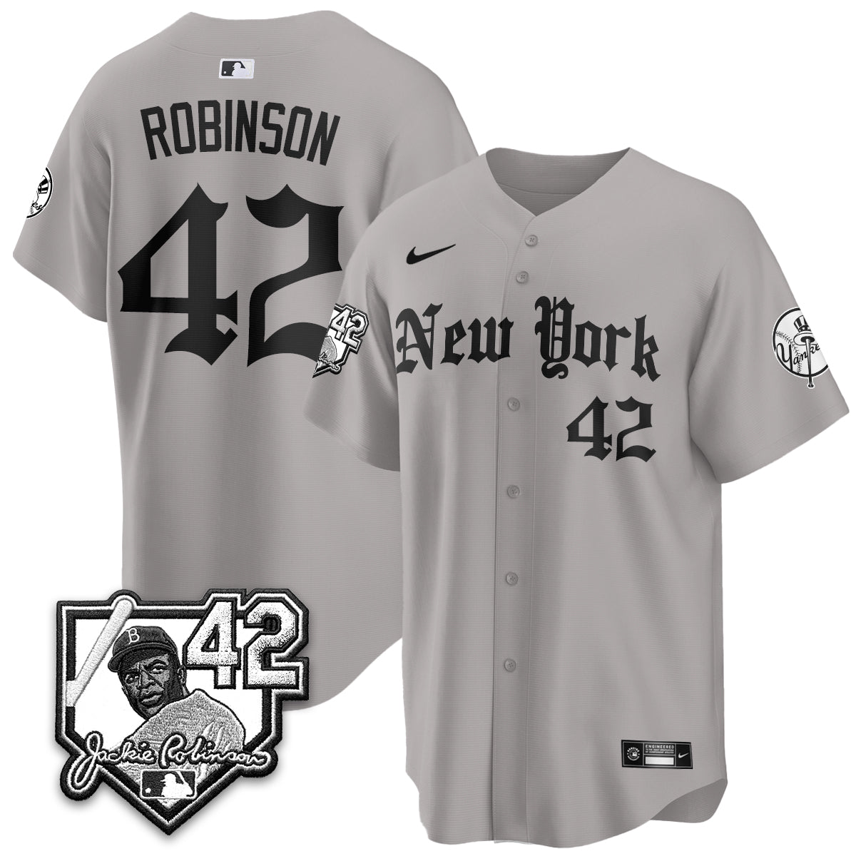 NYY 2026 Jackie Robinson Day Gothic Vapor Limited Jersey - All Stitched-DTD