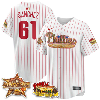 Philadelphia Phillies Cheesesteak Edition Vapor Limited Jersey - Stitched-DTD