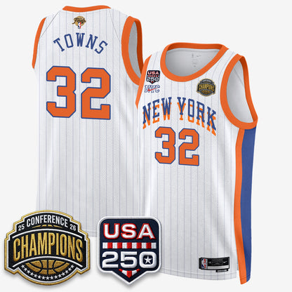 NYK 2026 NBA Eastern Conference Champions City Edition Jersey - Stitched-DTD