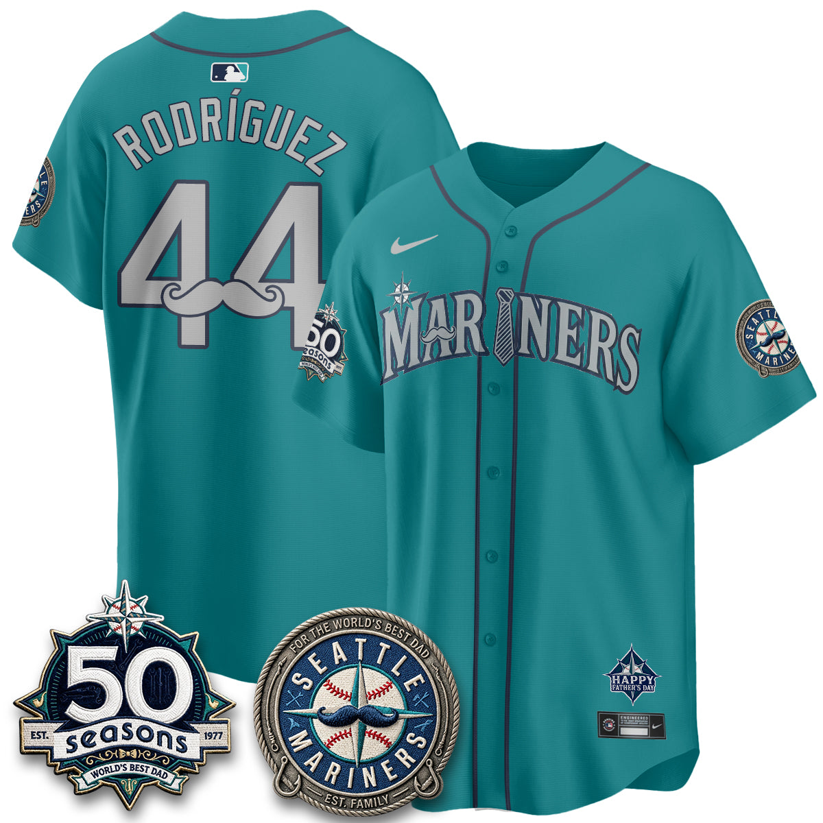 SEA Happy Father's Day Vapor Jersey - Stitched-DTD