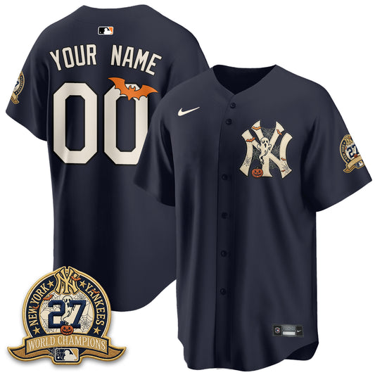 NYY Halloween 2026 Vapor Limited Custom Jersey - Stitched-DTD