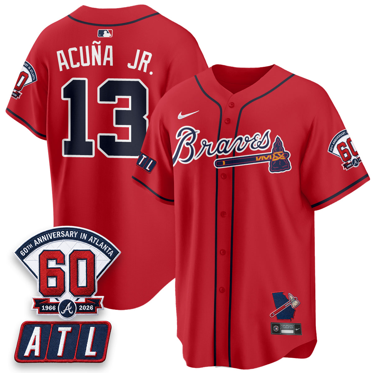ATL 2026 60th Anniversary Vapor Limited Jersey - All Stitched-DTD