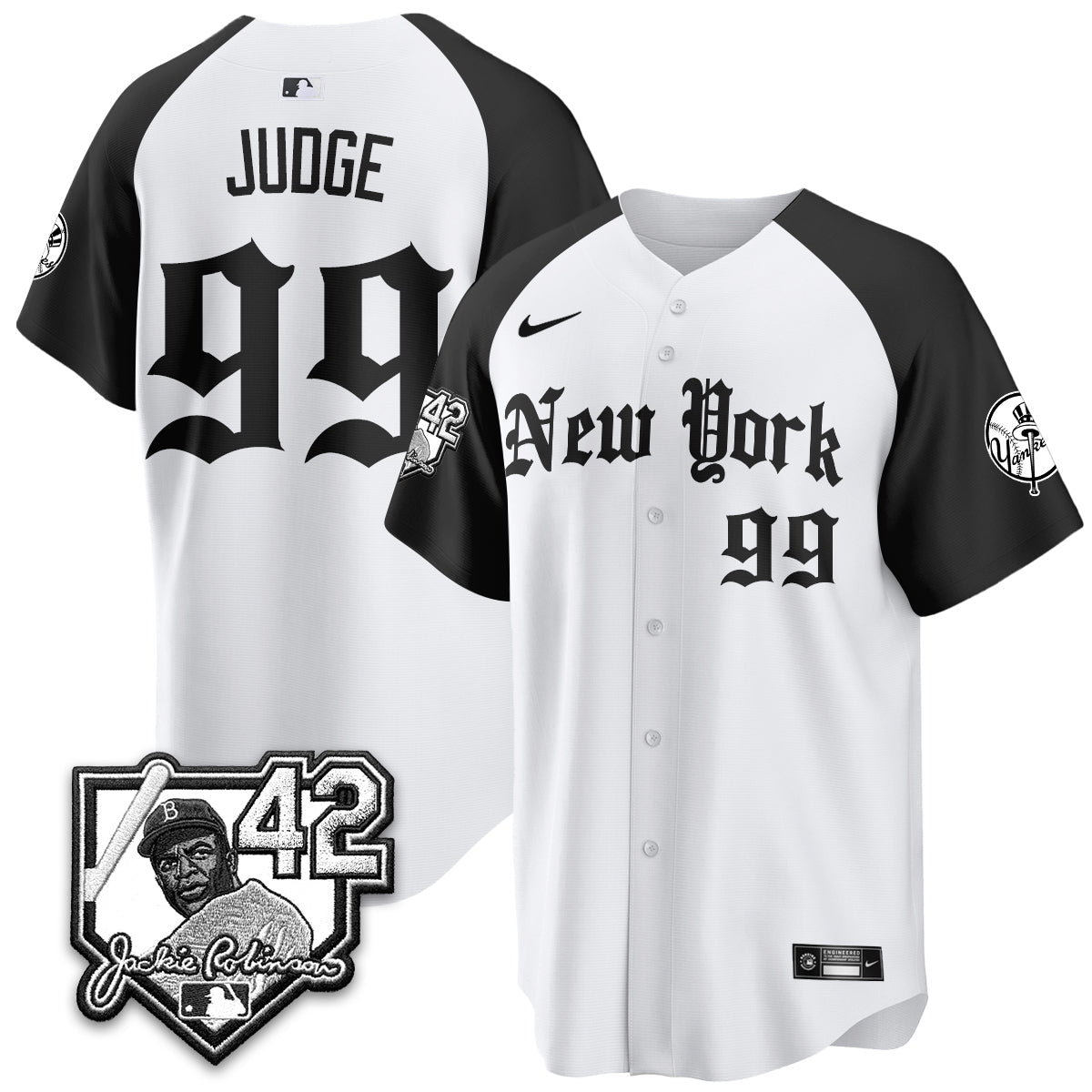 NYY 2026 Jackie Robinson Day Gothic Vapor Limited Jersey - All Stitched-DTD