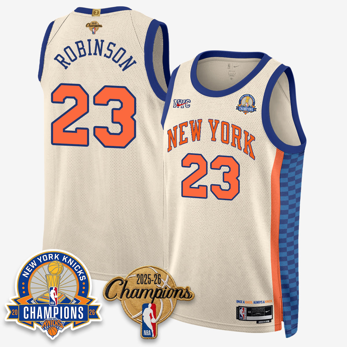 NYK 2026 Basketball Champions Special Edition Vapor Jersey V2- Stitched-DTD