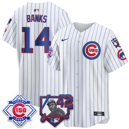 CHC 150th Anniversary & Jackie Robinson Day Patch Vapor Premier Limited Jersey - All Stitched-DTD