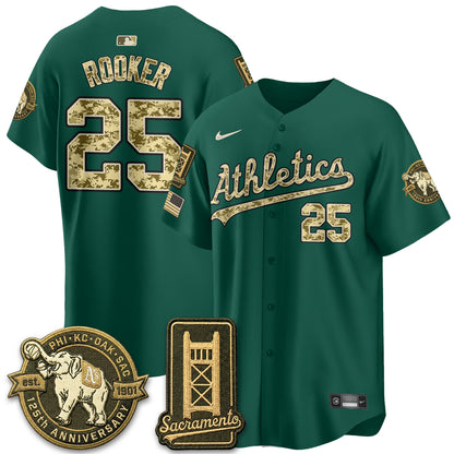 OAK Military Appreciation Game Day Jersey - Stitched-DTD